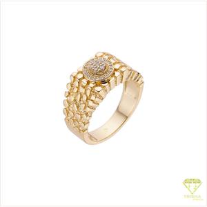 Bague Nugget de Haute Qualité en Argent Sterling 925 avec Diamants Moissanite Style Hip Hop - Product Image 2