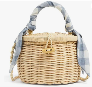 High Quality Fashion Women's Bohemian Beach Crossbody Handbag Bali Rattan <b>Bag</b> Pearl Manufacturer's Circle <b>Wicker</b> Crafts Cotton - Product Image 1