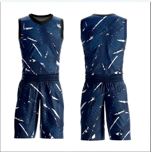 Ensemble de shorts de basket-ball pour hommes en polyester respirant imprimé par transfert thermique, couleur personnalisée, séchage rapide, ensemble uniforme, vêtements de sport - Product Image 6