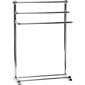 Soporte de metal negro duradero para toallas, organizador de suelo para baño con múltiples barras colgantes para toallas grandes - Product Image 2