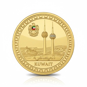 Moneda de recuerdo de Kuwait personalizada con impresión UV, chapada en oro y esmaltada, estilo moderno y antiguo, para regalos promocionales de Country City Giveaway Gifts - Product Image 4