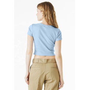 Camiseta personalizada premium para mujer, cuello redondo, manga corta, lisa, con gráfico para mujer. - Product Image 6