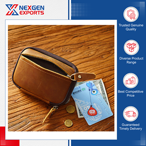 Cartera de Cuero PU Hecha a Mano de Gran Capacidad y Excelente Calidad para Llaves y Tarjetas de Coche, Oferta de Distribuidor de Marca para Compradores al por Mayor - Product Image 2