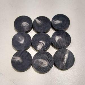 TIMELESS CRAFT Best-seller Bouton-pression en véritable corne de buffle, style dos plat, motif à paillettes, couleur naturelle, plaqué, vierge, imperméable - Product Image 6