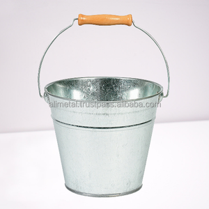 Maceta de cubo de flores galvanizadas, maceta decorativa de mesa para jardín doméstico personalizable - Product Image 3