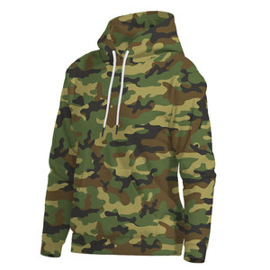 Sudadera con Capucha Moderna con Estampado de Camuflaje, Estilo Urbano, para Adolescentes, Unisex, Uso Diario - Product Image 1