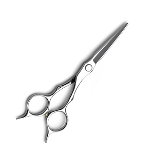 Ciseaux de coiffure de qualité supérieure, lames droites et affûtées, en acier à haute teneur en carbone, avec double repose-doigts - Product Image 2