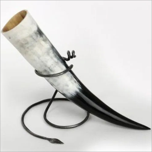 Corne à boire viking sculptée et polie, nouveau design, la plus vendue, avec logo authentique, sans fuites, qualité alimentaire, pour bière nordique viking - Product Image 1