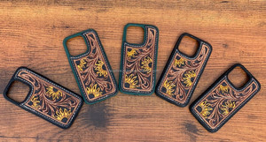 เคสโทรศัพท์หนังเครื่องมือทำมือสไตล์ตะวันตกสินค้ามาใหม่เคสมือถือ15นิ้วหรูหราสไตล์วินเทจ - Product Image 3