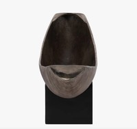 Plateau de table ovale abstrait en aluminium, style moderne et minimaliste, pour décoration de table de salle à manger, décoration de maison de luxe, Ramadan, mariage, Diwali