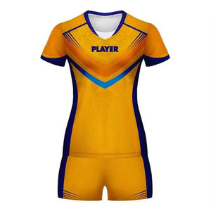 Uniforme de volley-ball sans manches en polyester léger, respirant et ajusté, avec taille élastique et numéro d'équipe personnalisé - Product Image 1