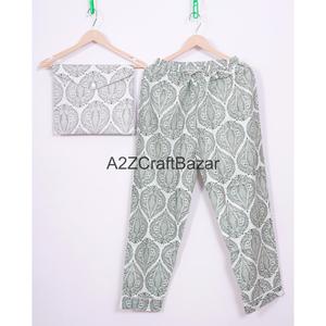 Pyjama pour femmes en satin de coton de qualité supérieure, ensemble 2 pièces, col rond, manches longues, respirant, vêtements de détente pour l'automne - Product Image 3