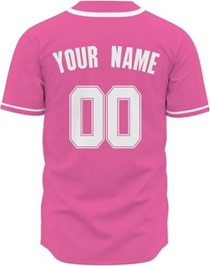 Custom <b>Baseball</b> Jersey Plus Size Short Sleeve Unisex Breathable Sports Uniform Wholesale Zunair Industry - Product Image 3
