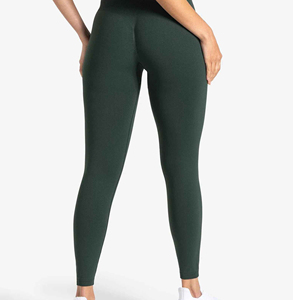 Pantalones de yoga vintage para mujer al por mayor, modelo de cintura alta con control de abdomen y diseño que realza los muslos - Product Image 1