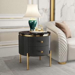 Stylish Design Royal Furniture <b>Marble</b> <b>Top</b> <b>Side</b> <b>Tables</b> Gold Plated Metal End <b>Table</b> for Living Room, Hotel, Office Manufacture - Product Image 1
