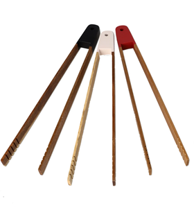 Wooden Serving <b>Tongs</b> Professional Non-Slip <b>Toast</b> <b>Tongs</b> Bar Tools Classic Style For Serving Ice And Food <b>Tong</b> - Product Image 4