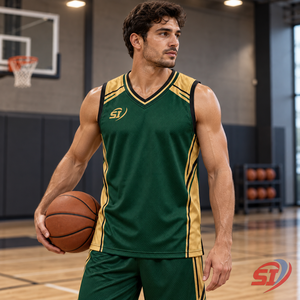 Camiseta de Baloncesto Reversible de Doble Color para Hombre, Personalizada, Ligera, para Práctica, Proveedor de Camisetas de Equipo - Product Image 4