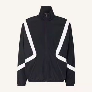 Ensemble 2 pièces unisexe personnalisé : Survêtement coupe-vent avec veste de sport zippée en nylon pour homme et femme - Product Image 6