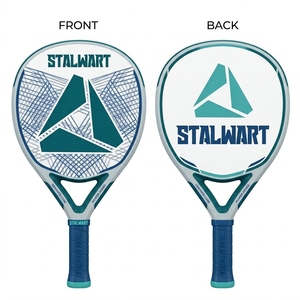 Raquette de pickleball Stalwart, forme standard, sans bordure, noyau en nid d'abeille de 16 mm à 40 trous, durable, légère, poignée antidérapante, noir et rouge - Product Image 5