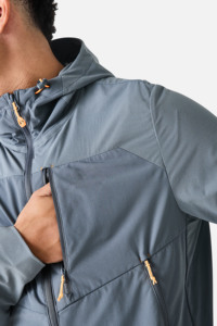 Men's Hooded Windbreaker <b>Hoodie</b> And Short Color Block Full Zip Lightweight Outdoor <b>Running</b> Hiking Sportswear Premium Men Outfit - Product Image 3