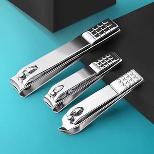 Universal Stainless Steel Large-Opening Black Nail Clippers Sharp Portable Household Tools for Men Women Baby Care Fingers 6mm - Product Image 1