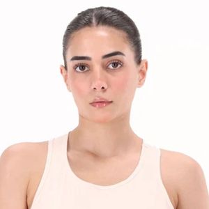 <b>Women's</b> <b>White</b> BodyCore Padded <b>Tank</b> <b>Top</b> Sleeveless Fitted Athletic Workout Gym Fitness Activewear Sports <b>Top</b> - Product Image 2