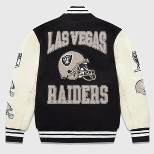 Fabricant de vestes universitaires, veste pull universitaire personnalisée, maillot de football pour hommes, veste de baseball vierge pour hommes en gros - Product Image 2