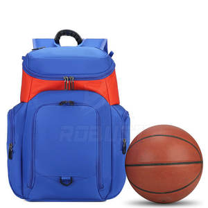 Sac à dos de basketball style sportif en polyester avec fermeture éclair, léger, écologique, grande capacité, bretelles confortables - Product Image 5