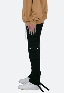 Custom Logo Pants Streetwear Men's Cargo Pockets Oversized <b>Jogger</b> Stack Pants <b>Cheap</b> Cargo Pants 100% Cotton Midweight Plain Dyed - Product Image 2