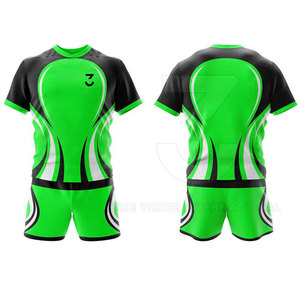Ropa Deportiva Transpirable de Alto Rendimiento, Conjunto de Uniforme de Rugby, Colores Personalizados, Costuras Premium, Tela Ligera, Servicio OEM - Product Image 3