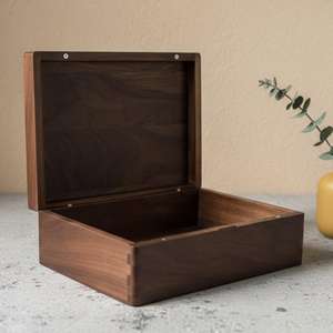 ALI FASHION ART Caja de Almacenamiento de Madera Minimalista y Duradera con Tapa para Decoración del Hogar, Organización de Joyas y Accesorios - Product Image 1