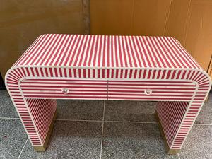 Cajón con Incrustaciones de Hueso de ILAHI, Diseño Moderno con Detalles de Ágata, Mueble Portátil para el Hogar - Product Image 2