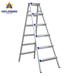 Super Quality A-Shape 2x6 Aluminium Steel Foldable <b>Ladder</b> EN131 Certified for Modern Industrial & Household Outdoor Home Use - Product Image 1