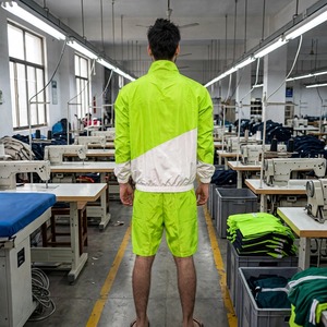 Custom <b>Men's</b> Windbreaker <b>Jacket</b> & Shorts Set | Lightweight Running Tracksuit | Waterproof Sportswear | OEM ODM Manufacturer | Dr - Product Image 2