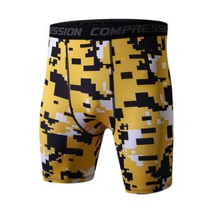 Shorts de sport gris à imprimé géométrique pour homme, séchage rapide, taille élastique, longueur mi-cuisse, en spandex et polyester, design tricoté - Product Image 4