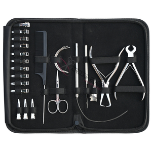 Kit de Herramientas para Extensiones de Cabello Plateadas con Removedor de Micro Anillos, Cortador de Queratina, Gancho para Cabello, Herramienta de Bucle, Clips de Seccionamiento y Tijeras - Product Image 6