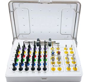 ชุดเครื่องมือเจาะฝังรากเทียมทางทันตกรรมระดับมืออาชีพ พร้อมประแจแรงบิด ชุดดอกสว่านผ่าตัดแบบมีไกด์ สำหรับใช้ในงานปลูกฝังรากเทียม จัดส่งฟรี - Product Image 1