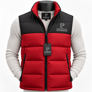 Chaleco Acolchado de Alta Calidad al por Mayor OEM, Chaleco sin Mangas con Cremallera y Logotipo Personalizado, Chaleco Acolchado para Hombre - Product Image 5