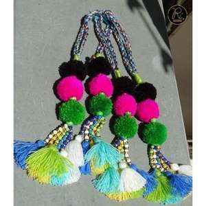 Pendentif de sac à pompon de créateur pour femme, breloque de sac à pompon, porte-clés de sac à pompon, pompon suspendu pour sac à main, sac à dos - Product Image 4