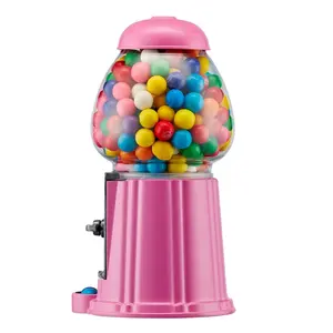 Kwang Hsieh Small Pink Red Metal Bubble Gum Machine