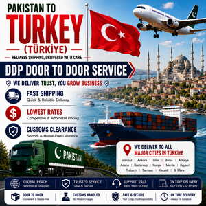 บริการขนส่งสินค้าจากปากีสถานไปตุรกี แบบ DDP Door to Door ขนส่งทางอากาศ ขนส่งทางทะเล พร้อมบริการพิธีการศุลกากร - Product Image 1