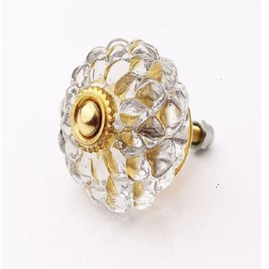 Stylish Brass Round Door Handle <b>Knobs</b> Durable Stylish Antirust Eco-Friendly <b>for</b> Modern Classic Bedroom Hotel <b>Dresser</b> - Product Image 3