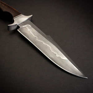 Couteau de chasse de haute qualité, manche en acier inoxydable San Mai, lame droite à pointe clip, 15 pouces, fabriqué à la main, fabrication en usine, DIY, OEM - Product Image 4