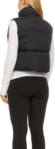 Chaleco Corto Acolchado para Mujer - Chaleco sin Mangas para Mujer con Forro Polar Grueso, Cierre de Cremallera y Botones, Transpirable - Product Image 3