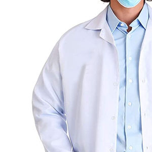 Bata de Laboratorio Blanca Ligera para Hombre, Talla Grande, para Uso Médico Diario, con Detección de Agujas, Material de Alta Calidad - Product Image 6