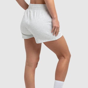 Shorts pour femmes, confortables, décontractés, avec cordon de serrage, taille moyenne, coupe régulière, écologiques, 220g, shorts chauds en molleton - Product Image 2