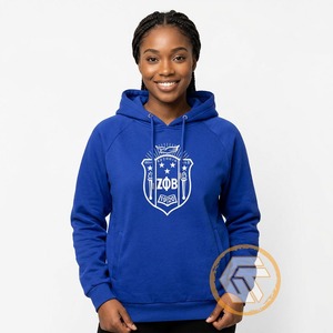 GREEK TREASURES เสื้อฮู้ดดี้ผู้หญิง Zeta Phi Beta คุณภาพสูง ดีไซน์สวยสำหรับฤดูหนาว ผลิตจากผ้าฝ้าย 100% สวมใส่สบาย ระบายอากาศได้ดี เหมาะสำหรับชุดลำลองของชมรม - Product Image 4