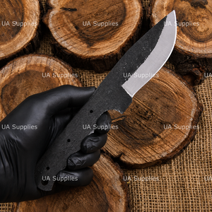 Cuchilla de Acero al Carbono UA Supplies con Punta Caída para Bricolaje, Material para Mango de Cuchillo de Camping, Personalizable, OEM, 0.5mm de Grosor, 8 Pulgadas de Longitud Total - Product Image 3