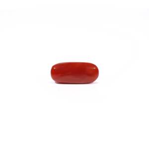 Natural Red Coral Loose Gemstone 4.36 Carat Certified Wholesale Raw - Product Image 2