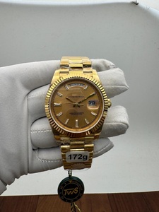 Esfera Dorada de Lujo para Reloj Mecánico de 40 mm, Bisel Acordonado de Acero Inoxidable de Alta Calidad, Cristal de Zafiro, Movimiento ETA - Product Image 2